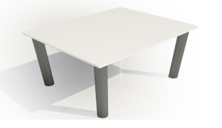 Rectangular Meeting Table (1000mm x 800mm Top)