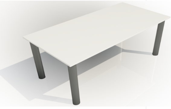 Rectangular Meeting Table (1600mm x 600mm Top)