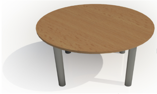 Circular Meeting Table (900mm Diameter Top)