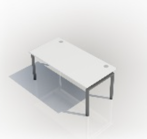 Desk D (1000mm x 800mm)- Single (1 User)