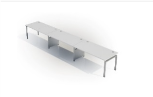Desk D (1000mm x 800mm) - Single (3 Users)