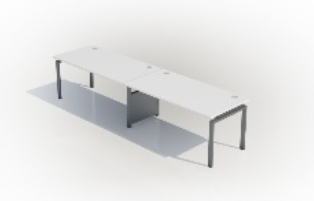 Desk D (1200mm x 800mm) - Single (2 Users)
