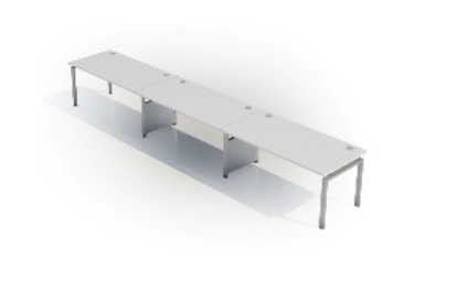 Desk D (1400mm x 800mm) - Single (3 Users)