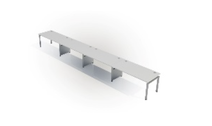 Desk D (1600mm x 800mm) - Single (4 Users)