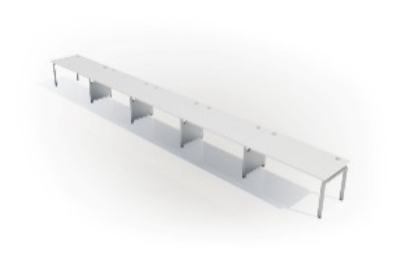 Desk D (1600mm x 800mm) - Single (5 Users)