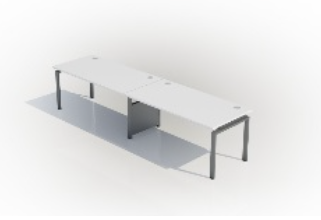 Desk D (1800mm x 800mm) - Single (2 Users)