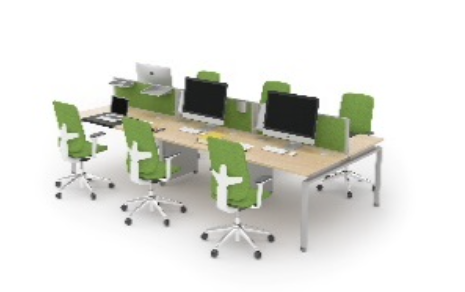 Desk D (1000mm x 800mm) - Double (6 Users)