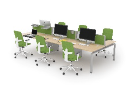Desk D (1200mm x 800mm) - Double (6 Users)