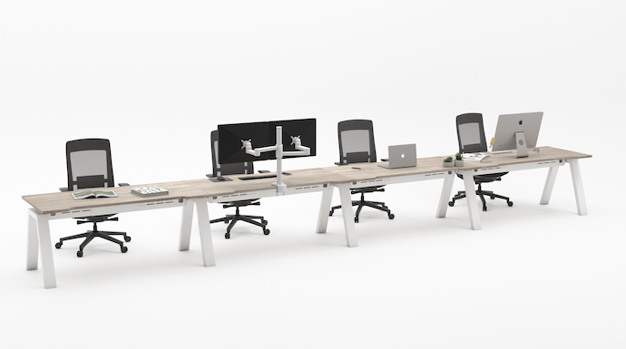 Desk E (1600mm x 800mm) - Singe (4 Users)