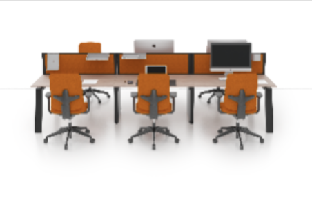 Desk E (1200mm x 800mm) - Double (6 Users)