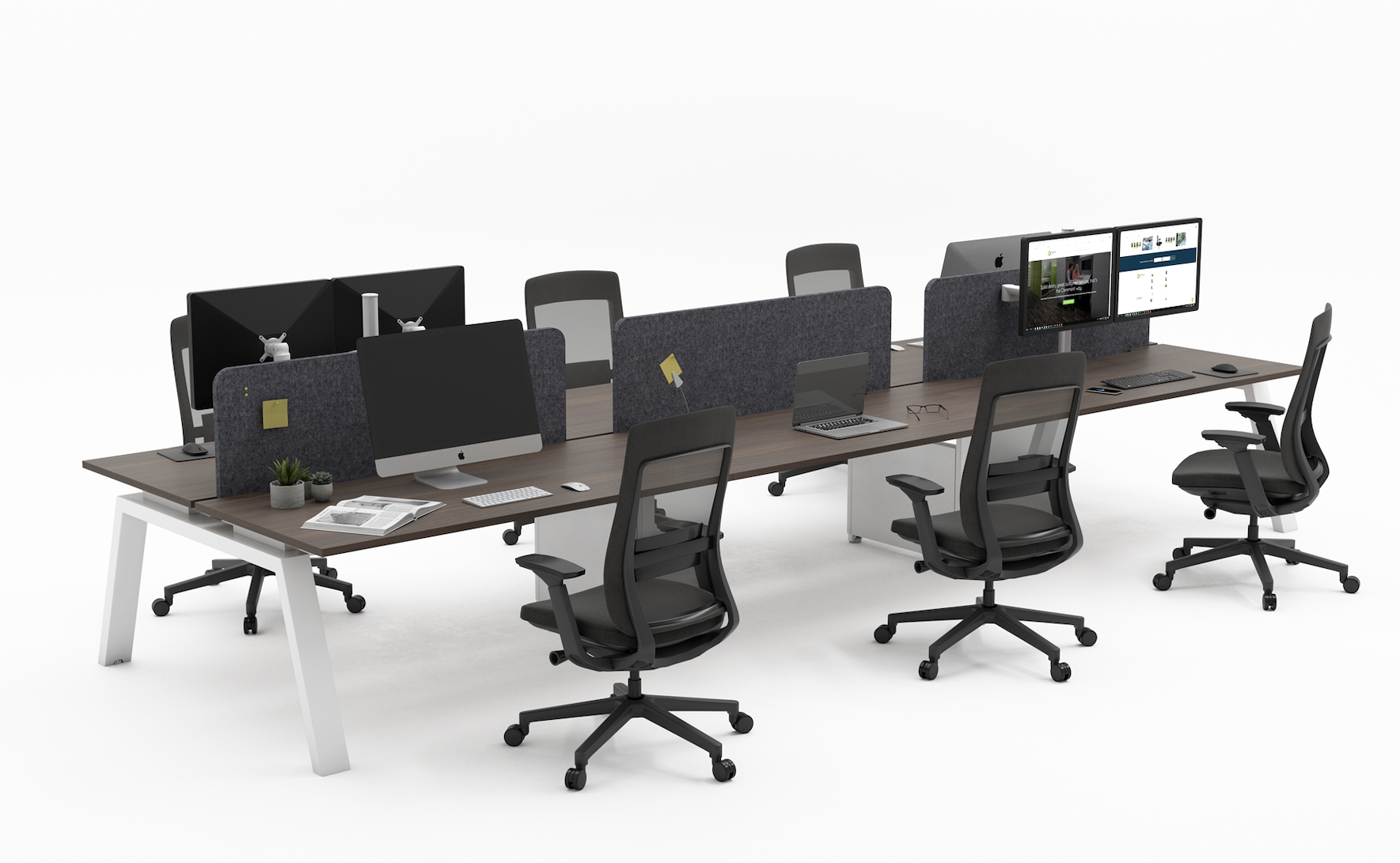 Desk E (1600mm x 800mm) - Double (6 Users)