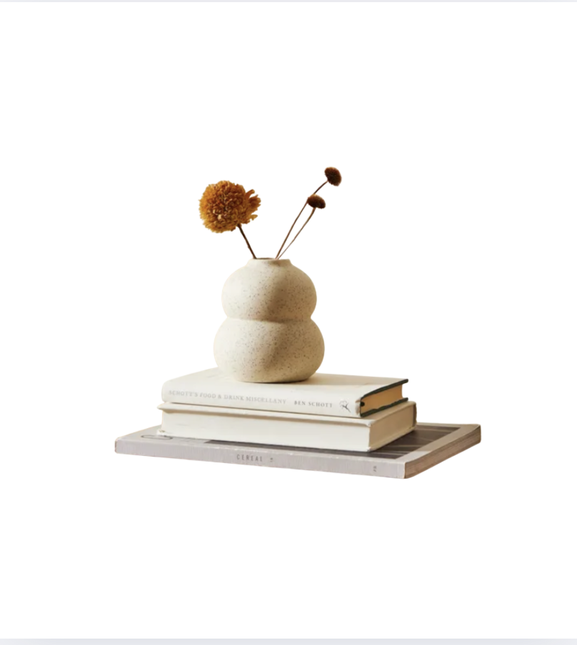 Sand Ceramic Bud Vase