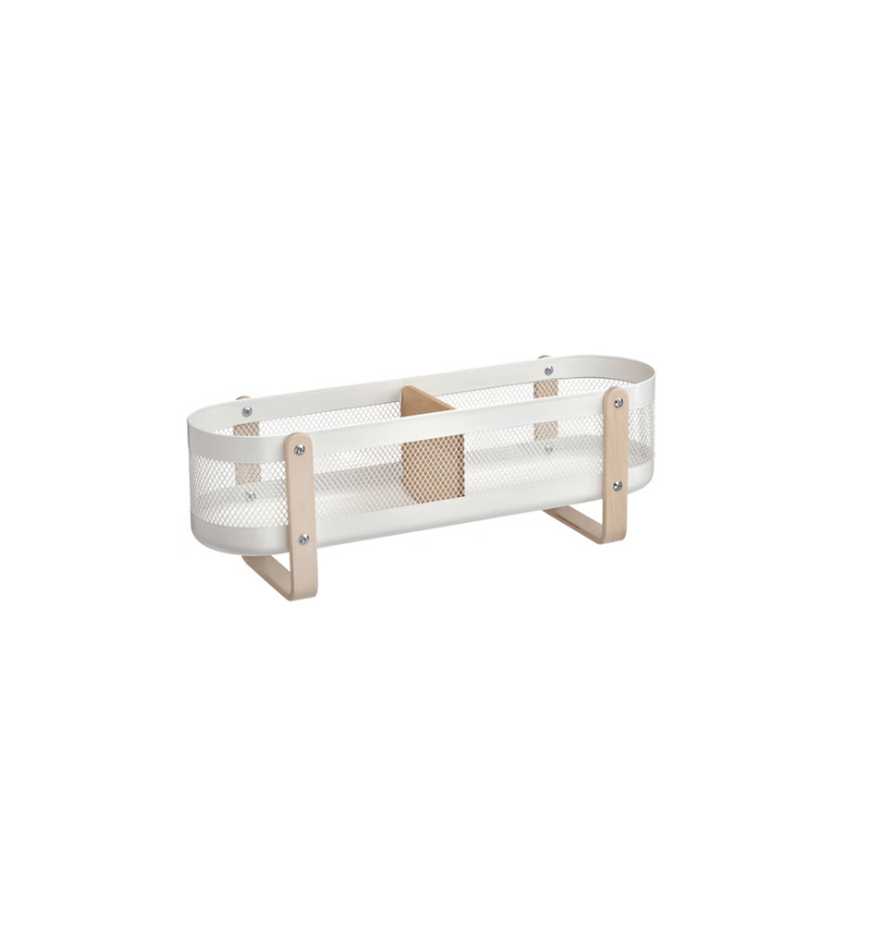 White-Oak Desk Organiser