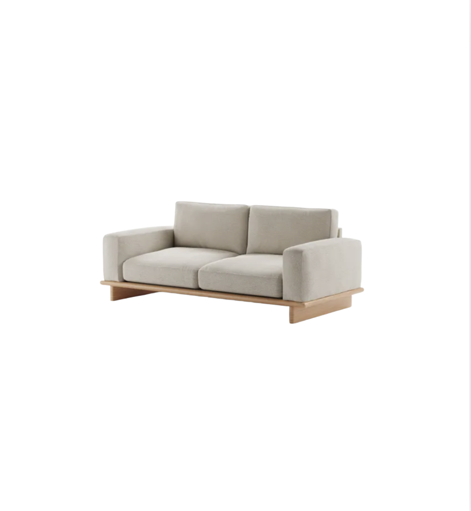 3-Seater Boucle Textured Sofa