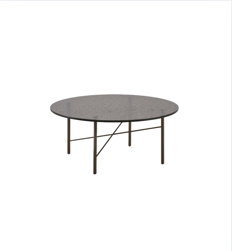 Textured-Tempered Glass Coffee Table