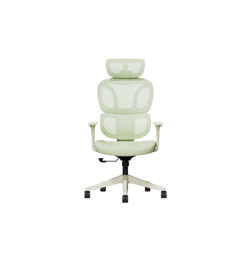 Ergonomic Cloud-Cushion Light Green Desk Chair