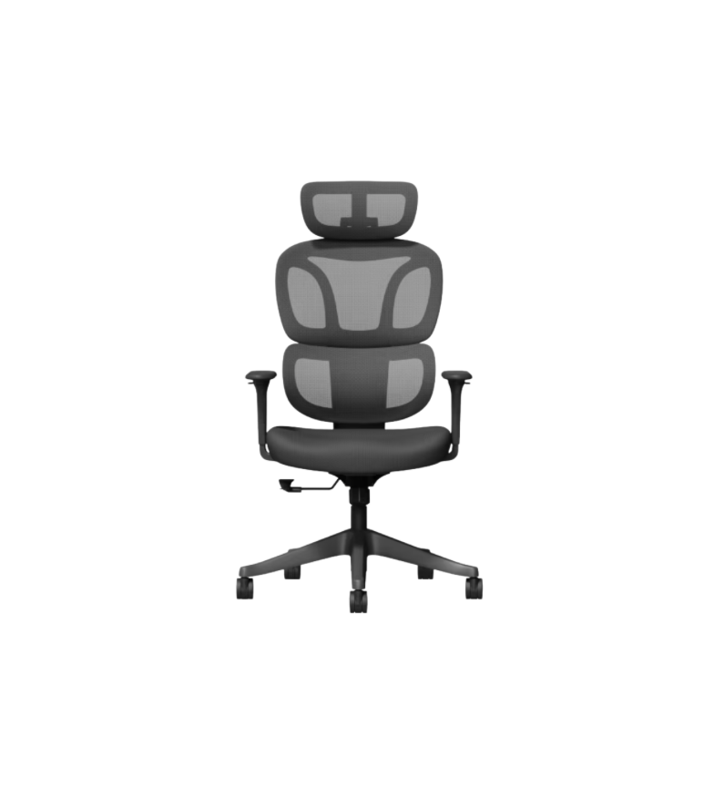 Ergonomic Cloud-Cushion Black Desk Chair