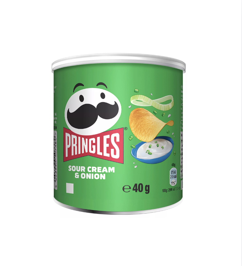 Pringles Sour Cream & Onion Snacking Crisps